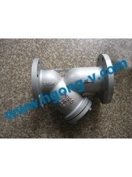 API/DIN cast steel flange Y type strainer